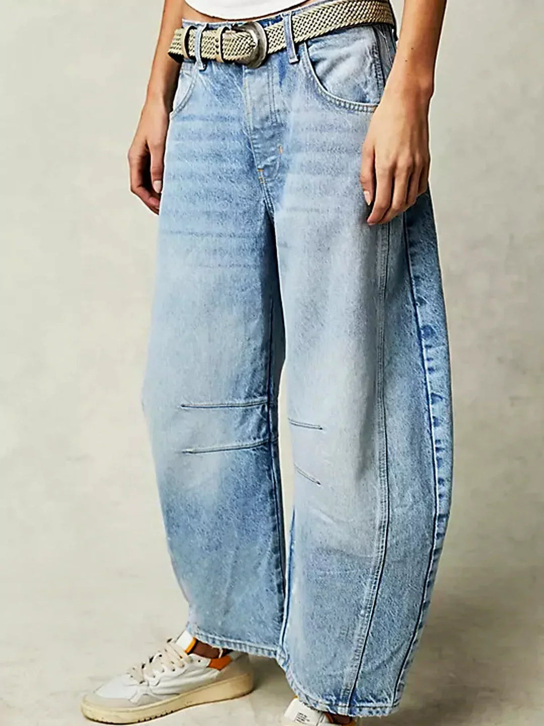 Women's Leopard Print Summer Jeans | Wide