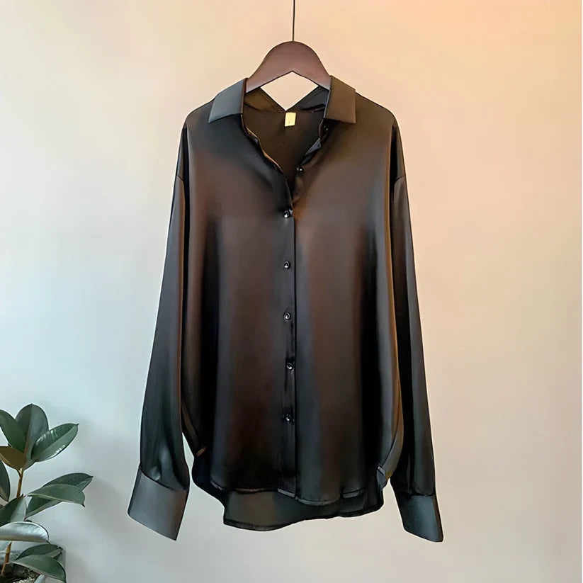Women's Long Sleeve Silk Blouse
