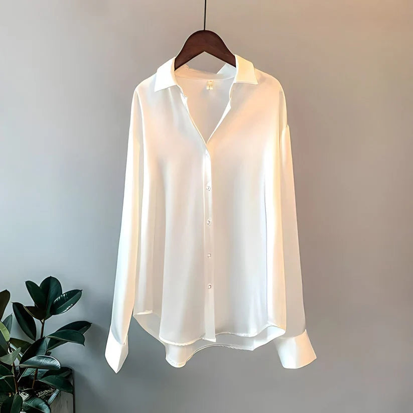 Women's Long Sleeve Silk Blouse