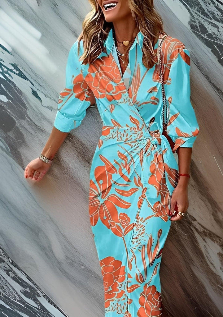 Women's Maxi Printed Dress  | Long