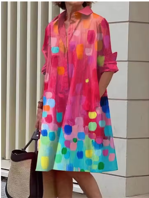 Women's Casual Shirt Dress | Midi