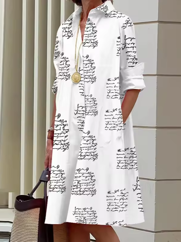 Women's Casual Shirt Dress | Midi