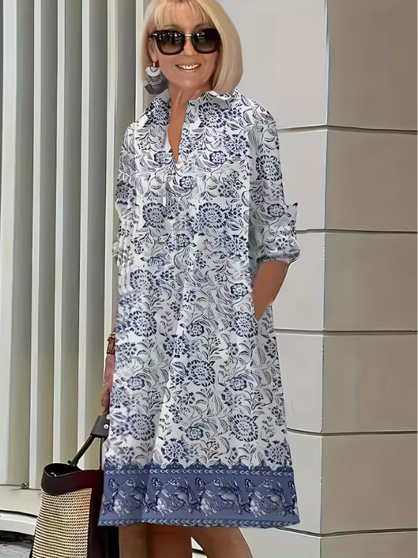 Women's Casual Shirt Dress | Midi