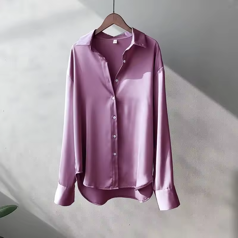 Women's Long Sleeve Silk Blouse