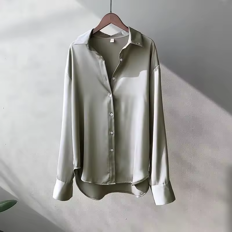Women's Long Sleeve Silk Blouse