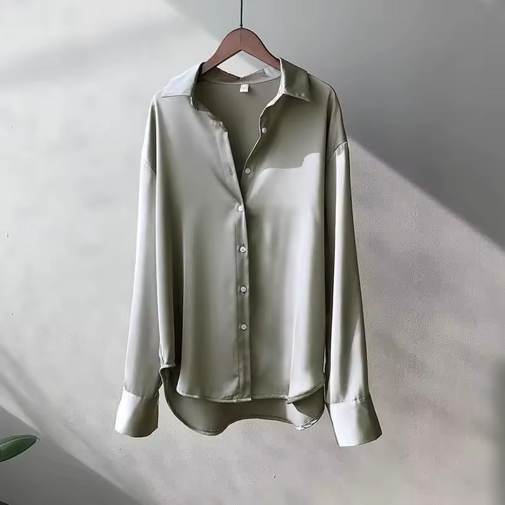 Women's Long Sleeve Silk Blouse