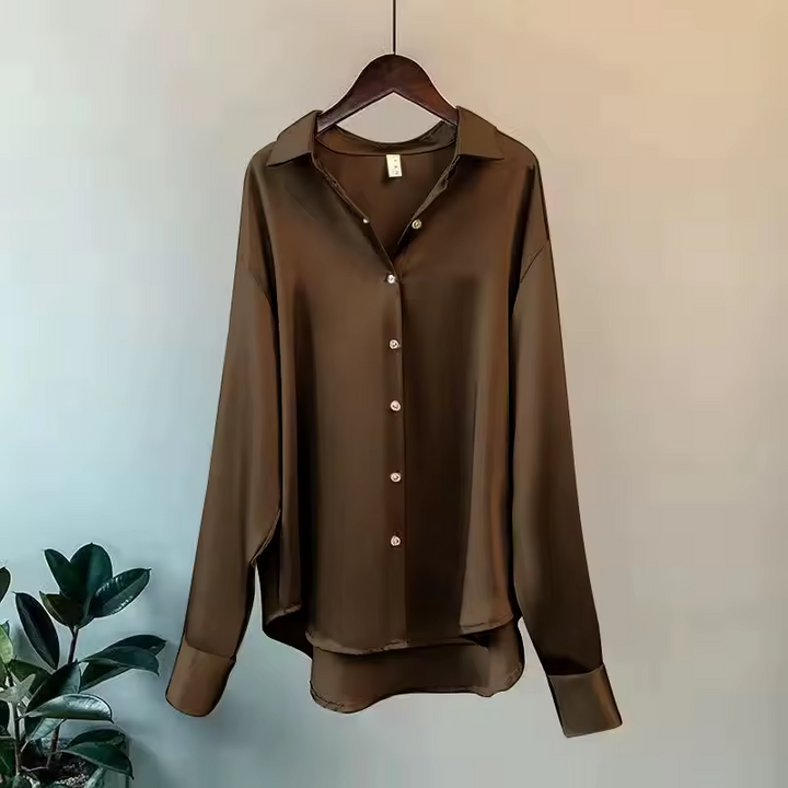 Women's Long Sleeve Silk Blouse