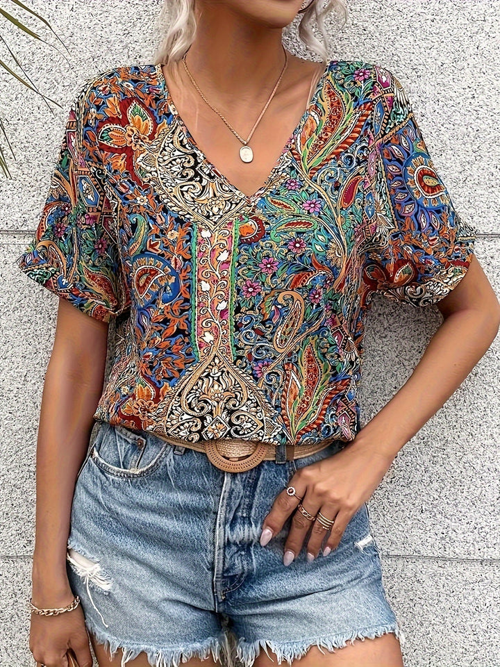 Women's Summer Floral Blouse