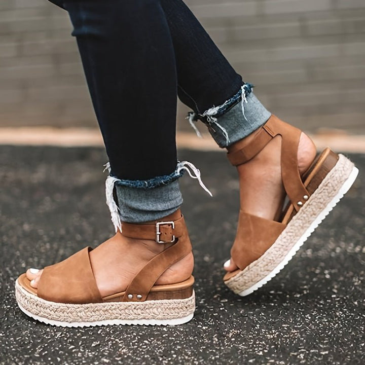 Women's Summer Sandals with Ankle Strap