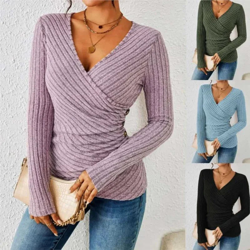 Women's V-neck shirt - Spring