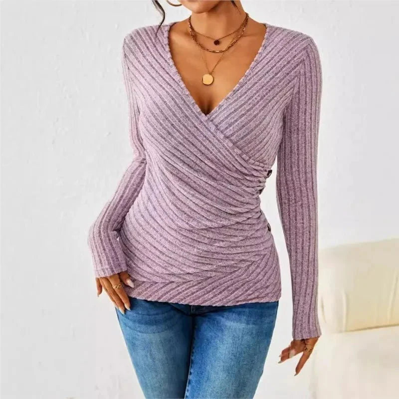 Women's V-neck shirt - Spring