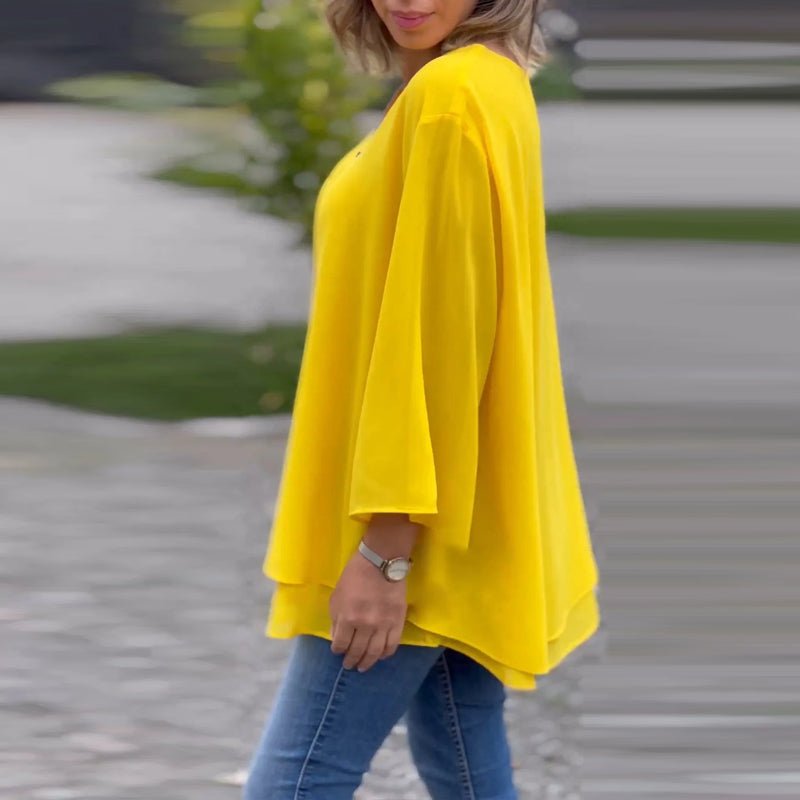Women's Summer Blouse With Zipper