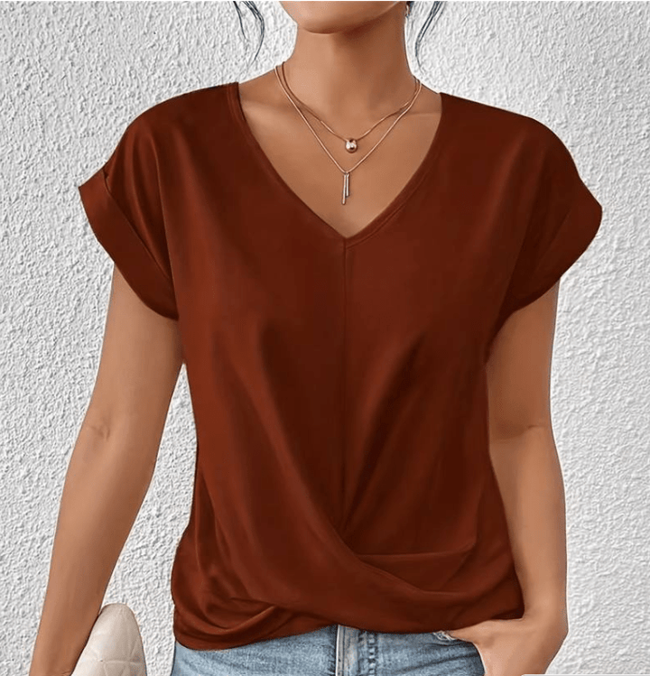 Women's V-Neck Top Shirt