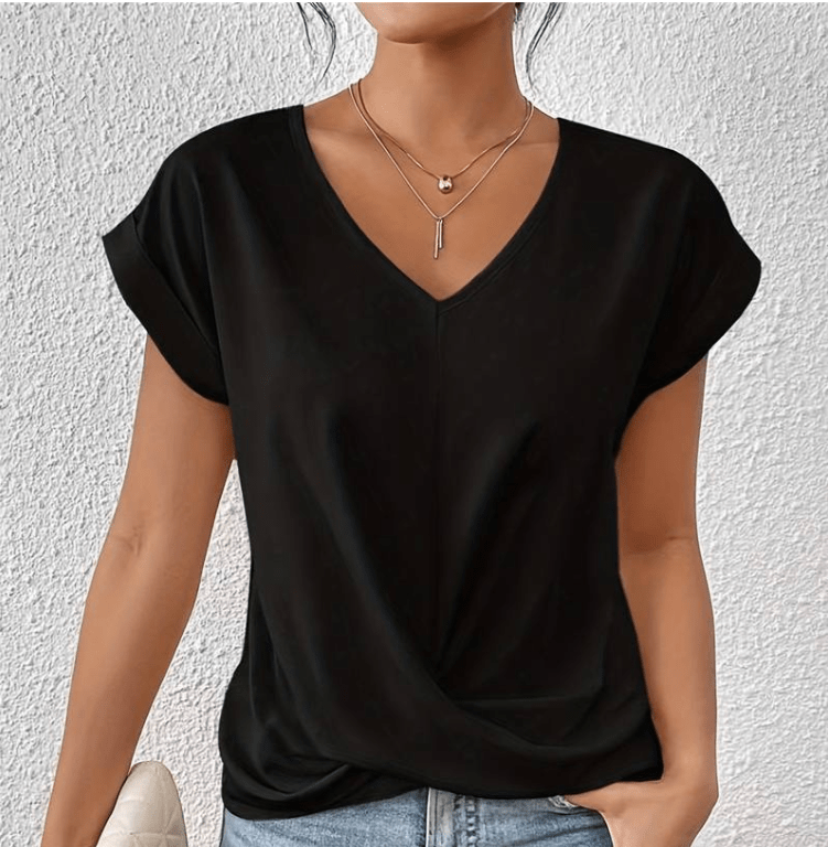 Women's V-Neck Top Shirt